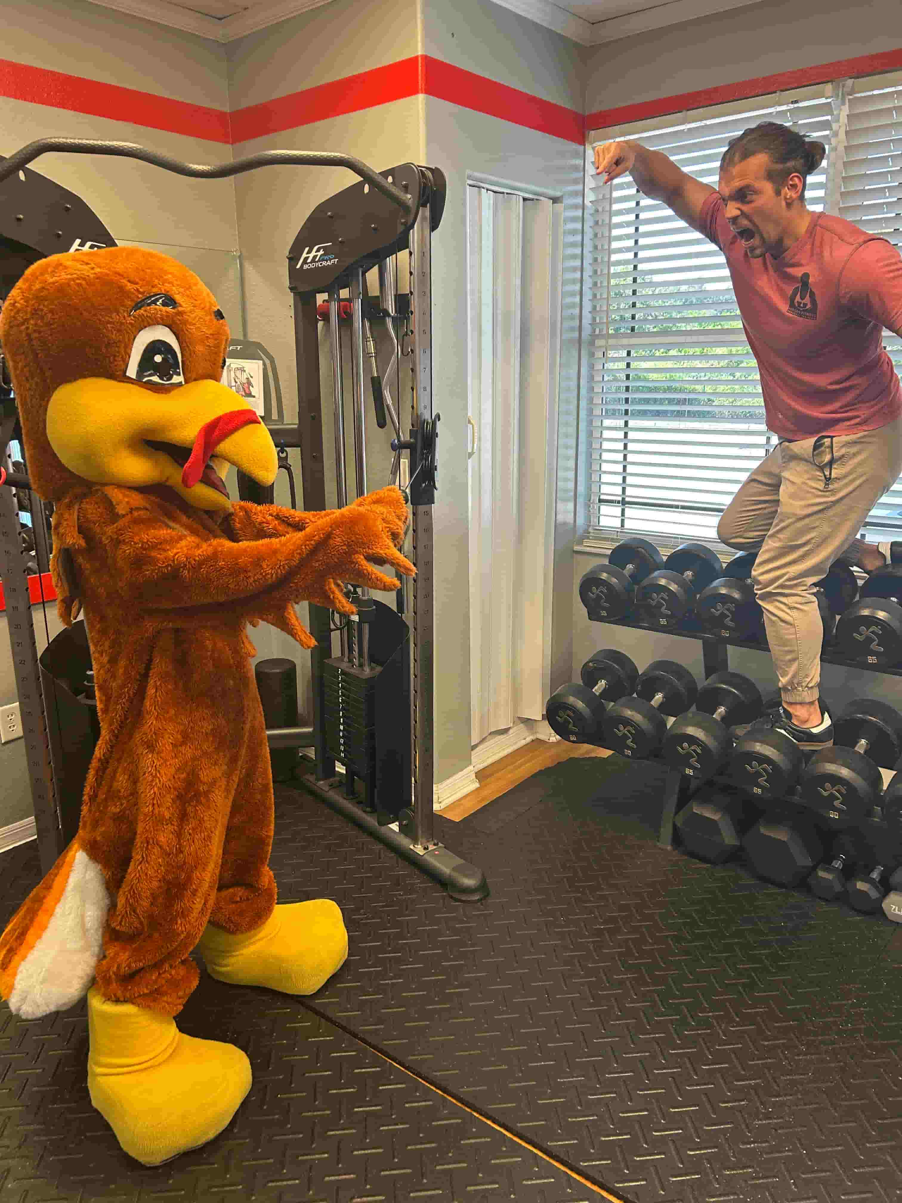 Turkey Losing Weight With Personal Trainer - Fishhawk Turkey Trot Sponsor
